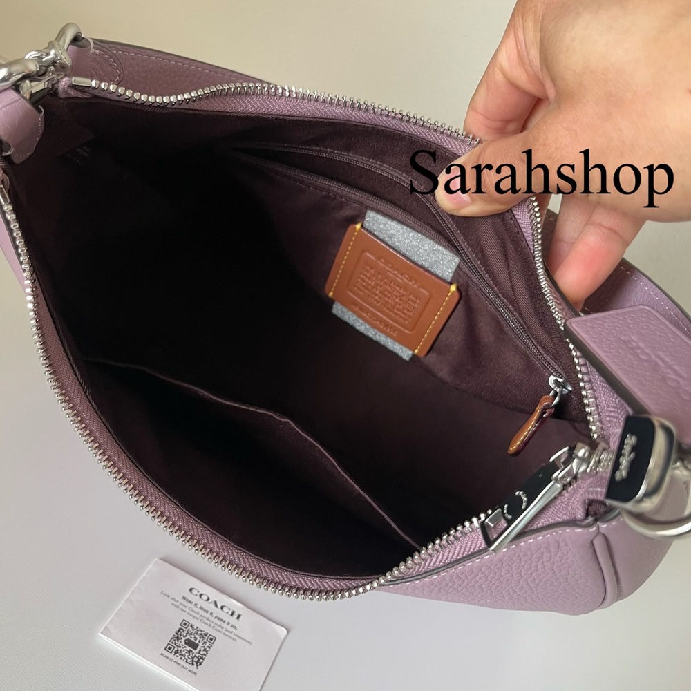 ✅Coach Teri Hobo Bag In Refined Pebble Leather - Picture 13 of 13